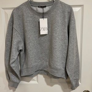 NWT ZARA GREY SWEATSHIRT